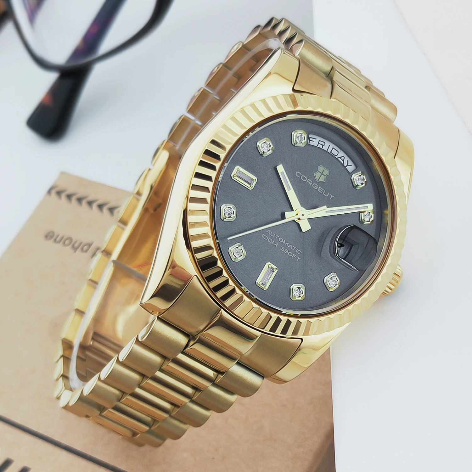 36/39mm custom New Design black dial Mechanical Wristwatches Luxury NH36 10BARS Sapphire st1644 Movement Watch for Men