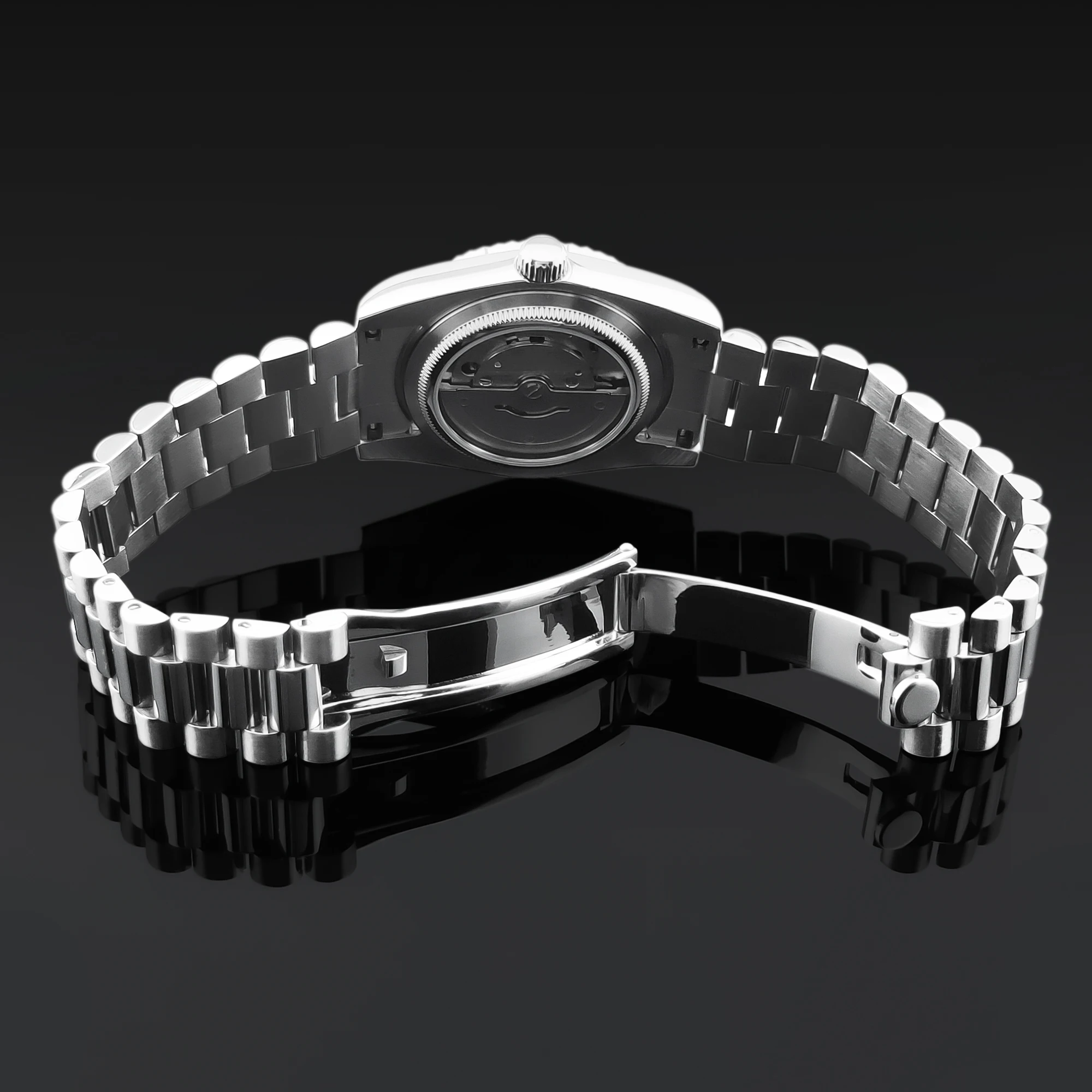 36/39mm custom New Design black dial Mechanical Wristwatches Luxury NH36 10BARS Sapphire st1644 Movement Watch for Men