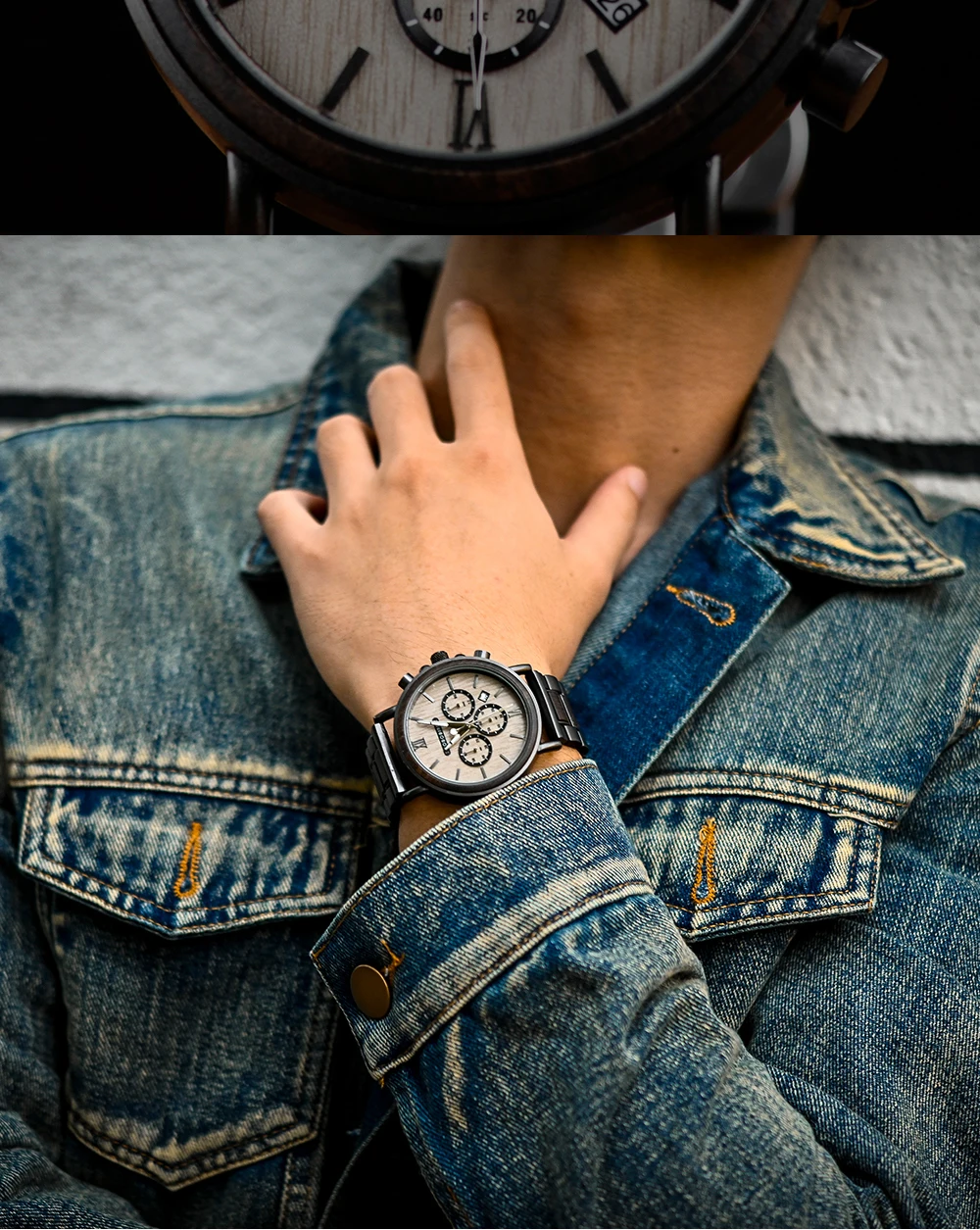 Men Watch BOBO BIRD Top New Fashion Wooden Quartz Wristwatch Luminous Multifunctal Automatic Calendar Timepiece Gift Relogio