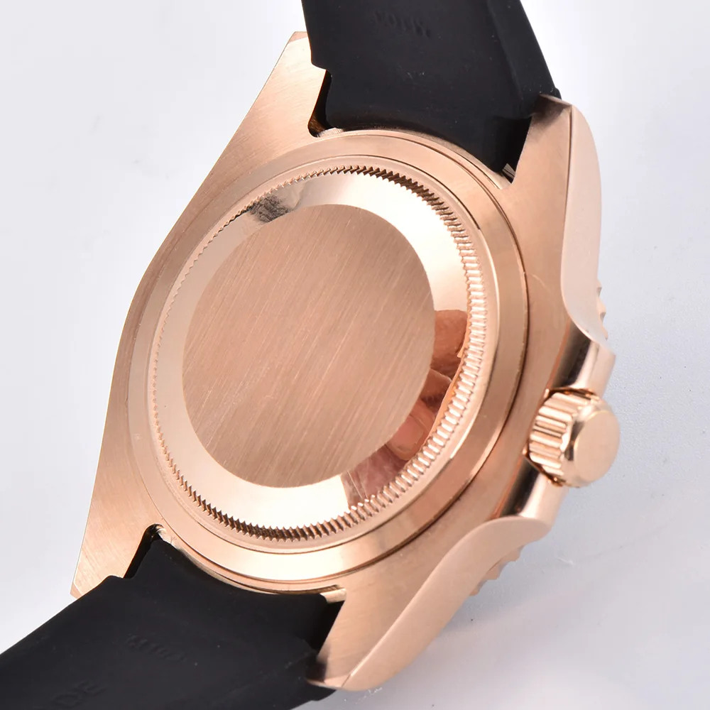 Custom Logo Luxury Sapphire Crystal NH35 Miyota Automatic Mechanical Watch Rose Men's Watch 10Bar Swimming Date Male Clock
