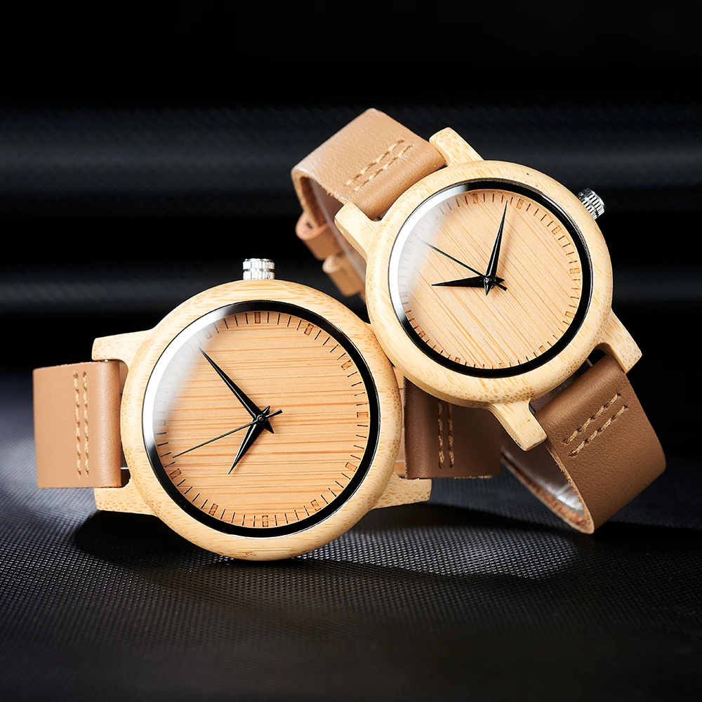 New Bobo Bird Watch Women Relogio Masculino Quartz Watches Men Bamboo Wood Couple Wristwatches Gifts Items Drop ShippingOriginal