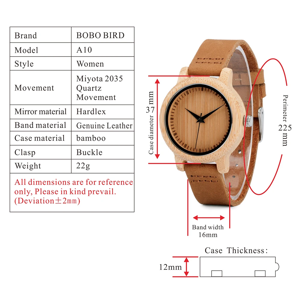 New Bobo Bird Watch Women Relogio Masculino Quartz Watches Men Bamboo Wood Couple Wristwatches Gifts Items Drop ShippingOriginal