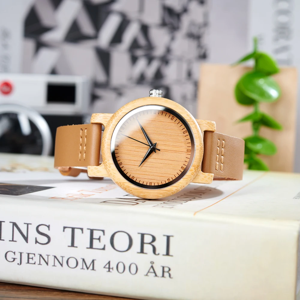 New Bobo Bird Watch Women Relogio Masculino Quartz Watches Men Bamboo Wood Couple Wristwatches Gifts Items Drop ShippingOriginal