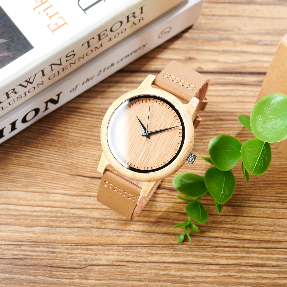 New Bobo Bird Watch Women Relogio Masculino Quartz Watches Men Bamboo Wood Couple Wristwatches Gifts Items Drop ShippingOriginal
