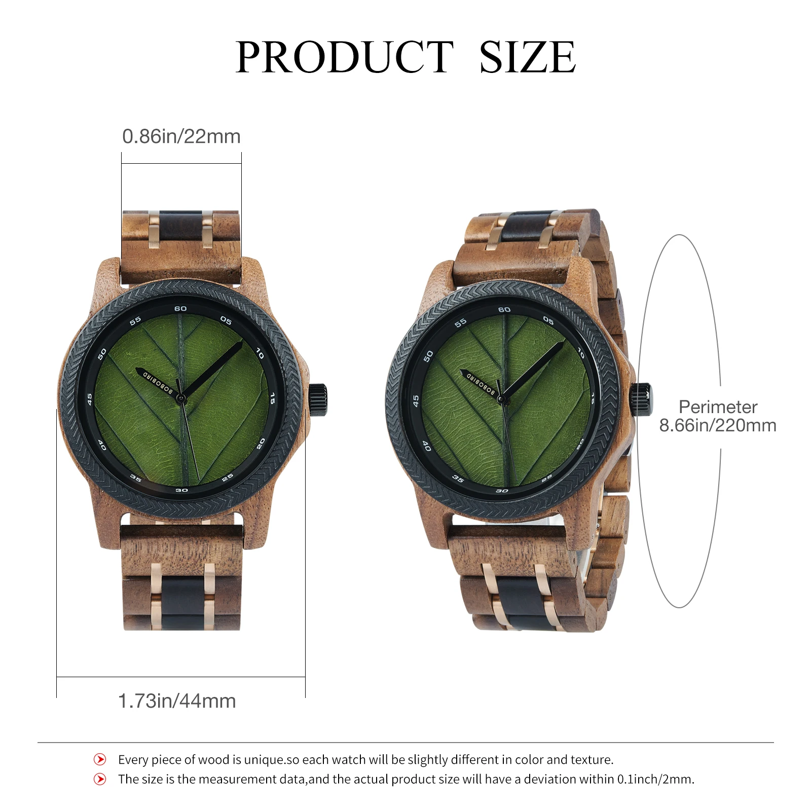 BOBO BIRD Wooden Men Watches Handmade Leaf Dial Custom Blessing Natural Wristwatch Distinctive Wooden Gift Support Dropshipping