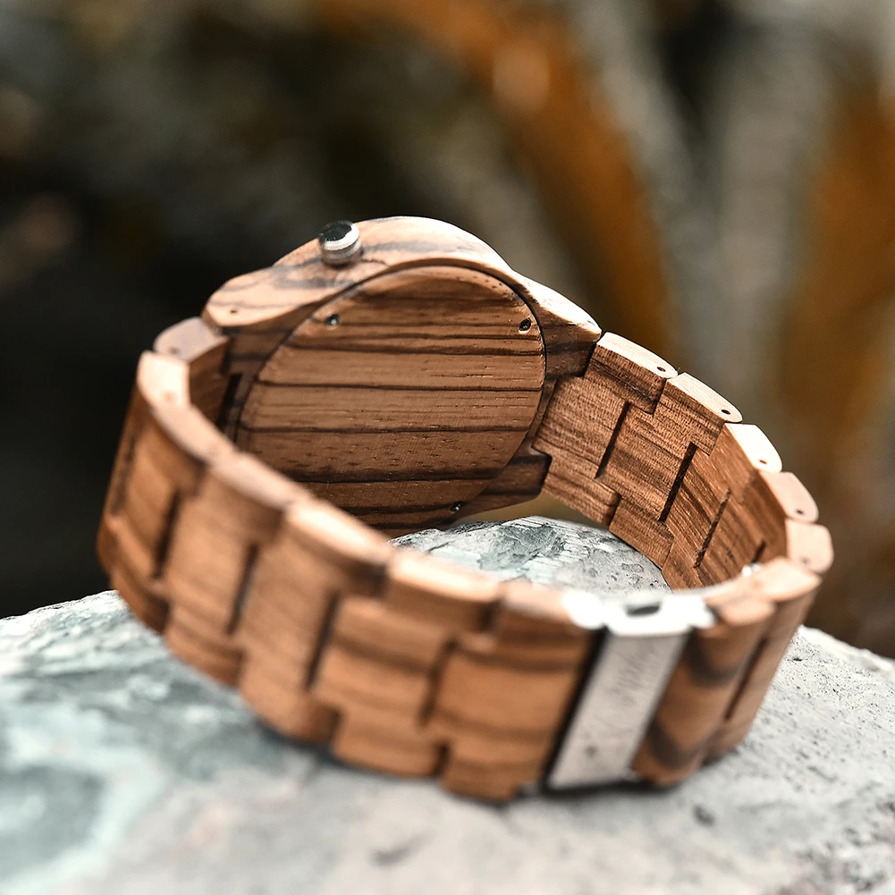 BOBO BIRD Watches For Man Viking Odin Rune Men Quartz Wristwatches Cultural Totem Dail With Wooden Strap Reloj De Hombre