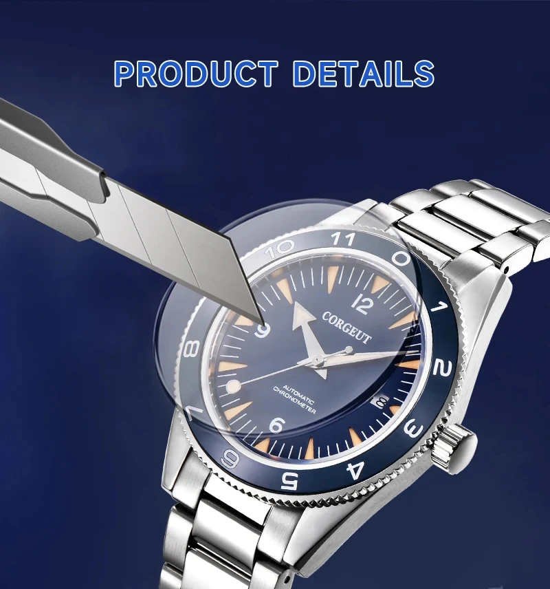 Customized Logo 41MM Men's Watch Luxury Business NH35 Movement Mechanical Watch Sapphire Glass Calendar Diver Wristwatch Model