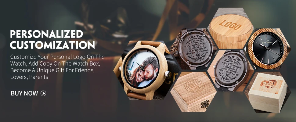 Custom Wood Watch BOBOBIRD Personalized Name Brand BOBOBIRD Chronograph Military Quartz Wristwatch With Wooden Box Dropshipping