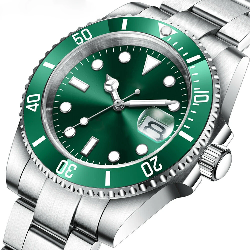 Custom Watches Luxury Sapphire MIYOTA/NH35 Automatic Wristwatch Mechanical Mens Watch Sterile Dial Ceramic 10Bar Lume Male Clock