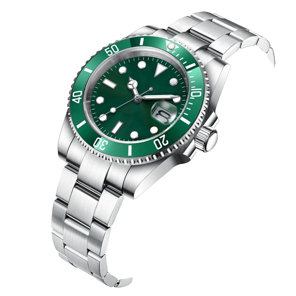 Custom Watches Luxury Sapphire MIYOTA/NH35 Automatic Wristwatch Mechanical Mens Watch Sterile Dial Ceramic 10Bar Lume Male Clock