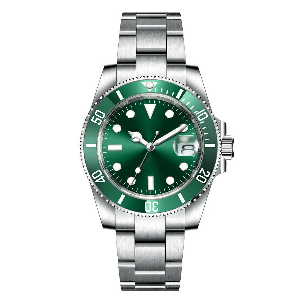 Custom Watches Luxury Sapphire MIYOTA/NH35 Automatic Wristwatch Mechanical Mens Watch Sterile Dial Ceramic 10Bar Lume Male Clock