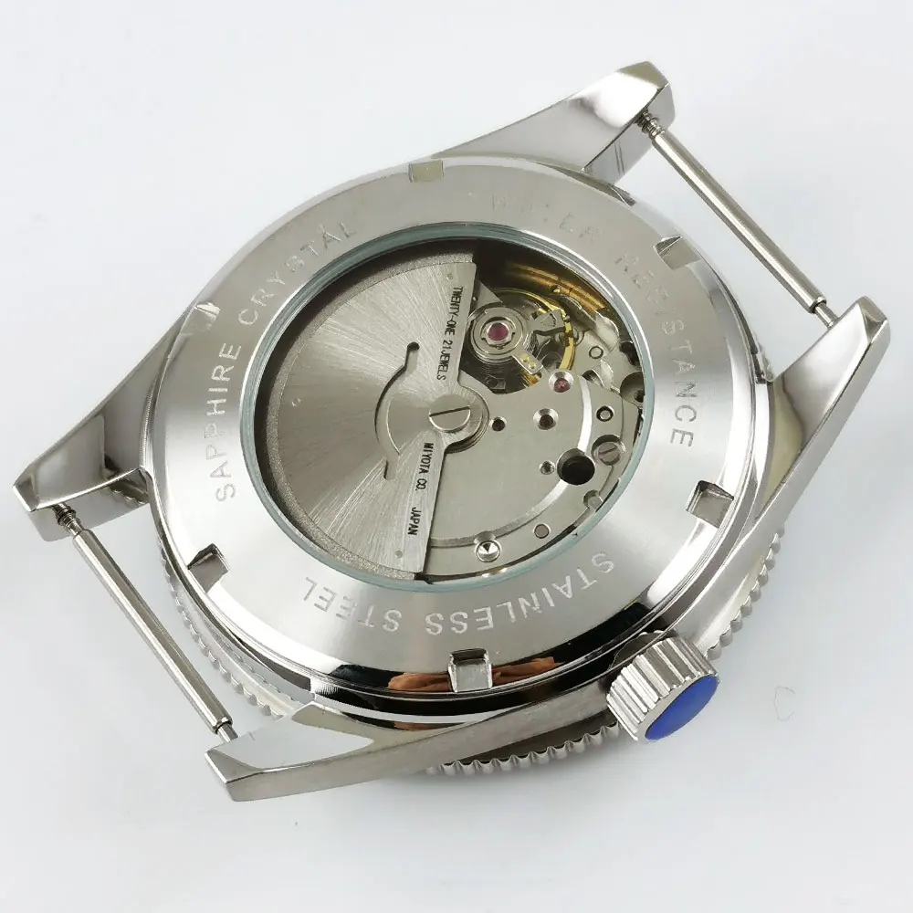Custom Logo NH35 Movement Watch 10bars Mens 41mm Sapphire Ceramic Bezel Male Mechanical Clock Diver Sports Automatic Wristwatch