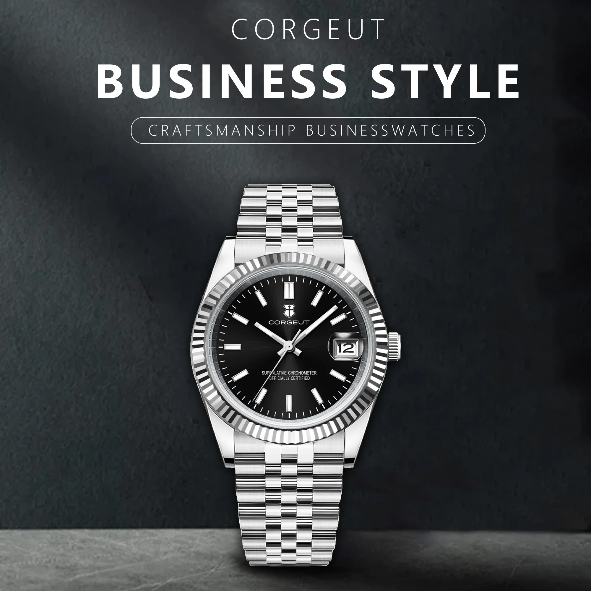 Customized Logo NH35 Movement 36mm/39mm Men Watch Sapphire Gold Watches Mechanical Wristwatches 100M Waterproof Reloj Hombre