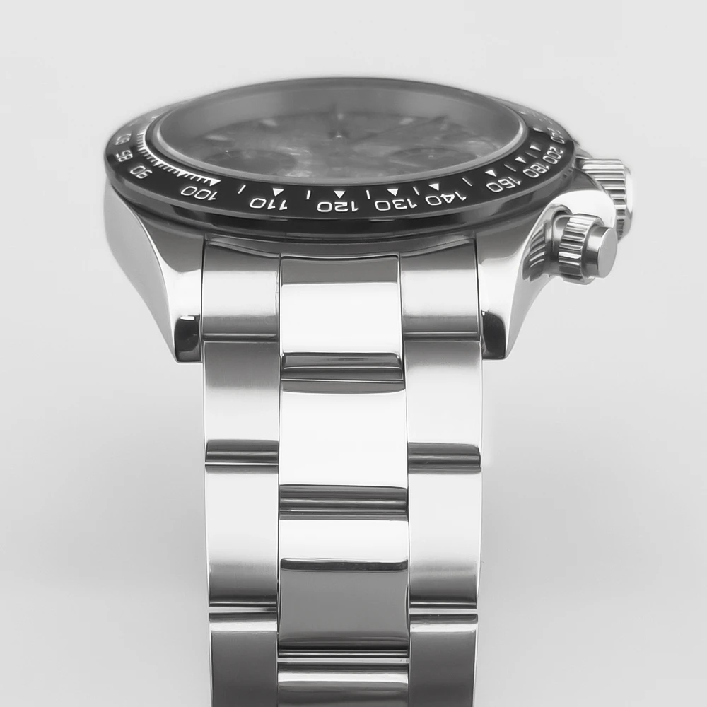 Custom Logo 40MM Luxury VK63 Quartz Men Watch For Man 24 Hours Multifunction Sport Full Chronograph Time Running Second Watches