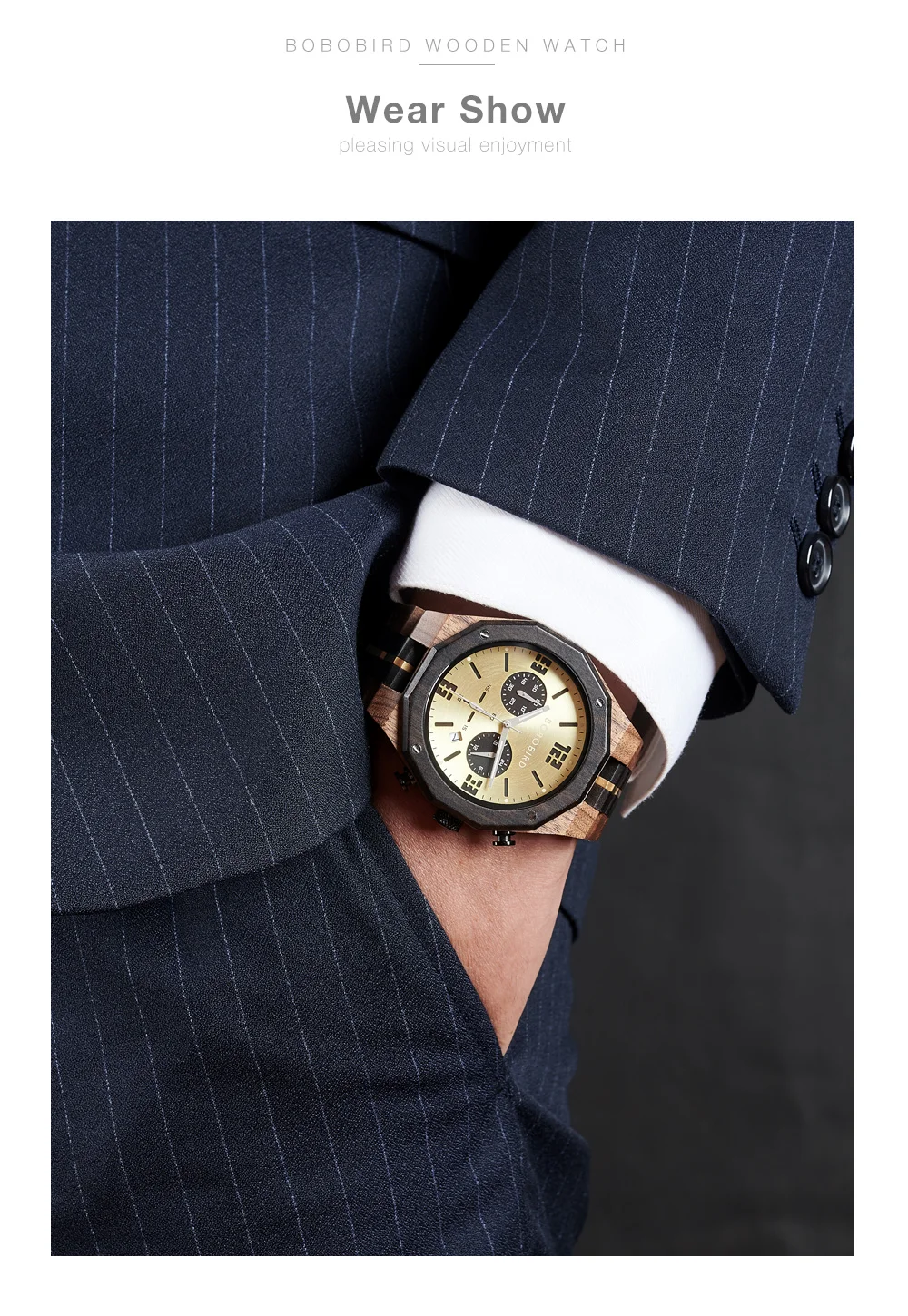 Custom Wooden Mens Watches Date Display Quartz Wristwatch Fashion Customized Name Back Text Relogio Masculino Dropshipping