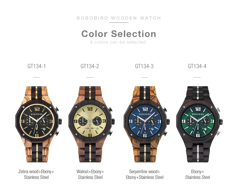 Custom Wooden Mens Watches Date Display Quartz Wristwatch Fashion Customized Name Back Text Relogio Masculino Dropshipping