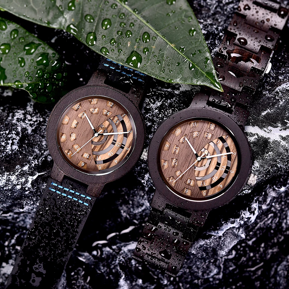 Men Watch New Fashion Wooden Quartz Wristwatch BOBO BIRD Top Japanese Movement Business Timepiece Great Gift Box Reloj De Hombre