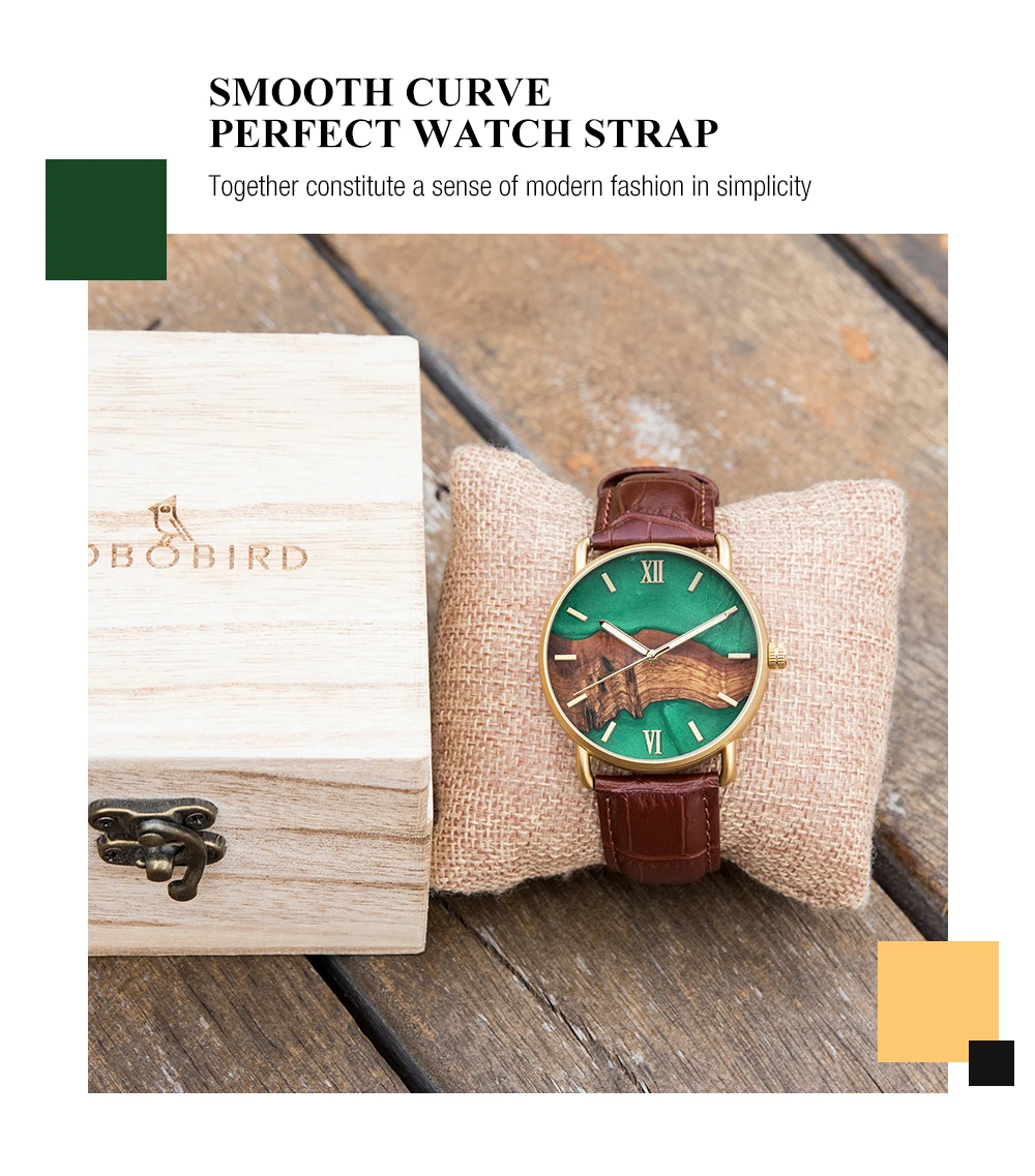 Men Watch New Fashion Wooden Quartz Wristwatch BOBO BIRD Top Japanese Movement Business Timepiece Great Gift Box Reloj De Hombre