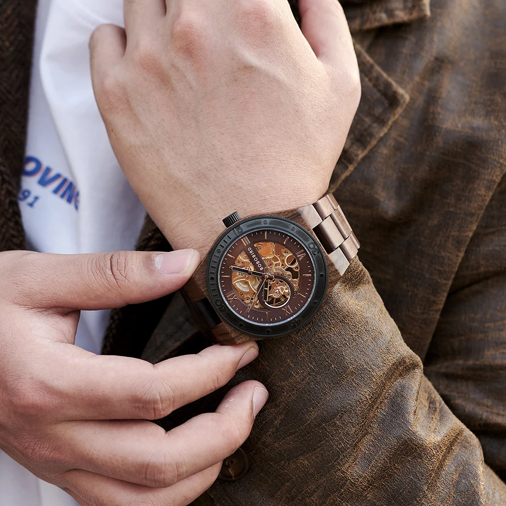 Luxury Fashion Men's Watches with Automatic Movement Mechanical Wrist Watches from BOBO BIRD the Hottest Gifts for Father's Day