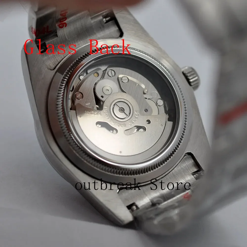 DIY Custom Logo 40MM Sapphire Miyota NH35 Mechanical Mens WristWatch Sterile Dial Ceramic 10Bar Luminous Sport Male Clock