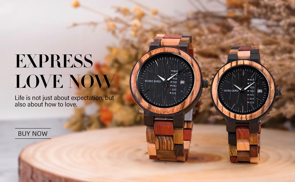 Wooden Men's Watch BOBO BIRD New Design Fashion Quartz Wristwatch Luminous Clock Hand Strap Leather Great Gift Box Мужские часы