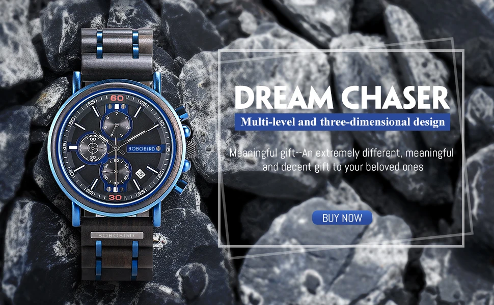 BOBO BIRD Luxury Men Watch Wooden Quartz Wristwatches Japanese Movement Fashion Women Timepiece Custom Gift Box Reloj De Hombre