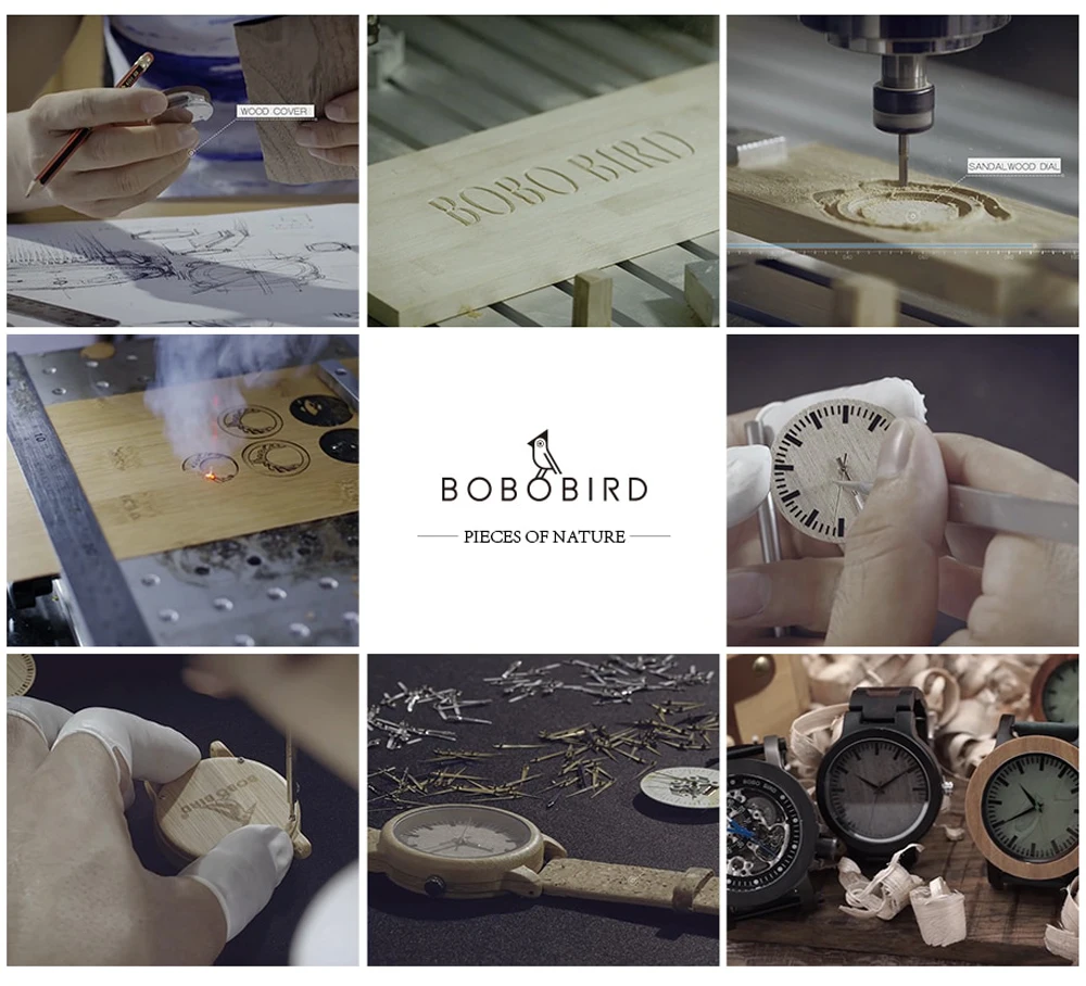 Customize Man Watch Dropshipping Resin Quartz Men's Watches BOBO BIRD Wood Wristwatch Male Timepiece Clock Blue Wrist Man Watch