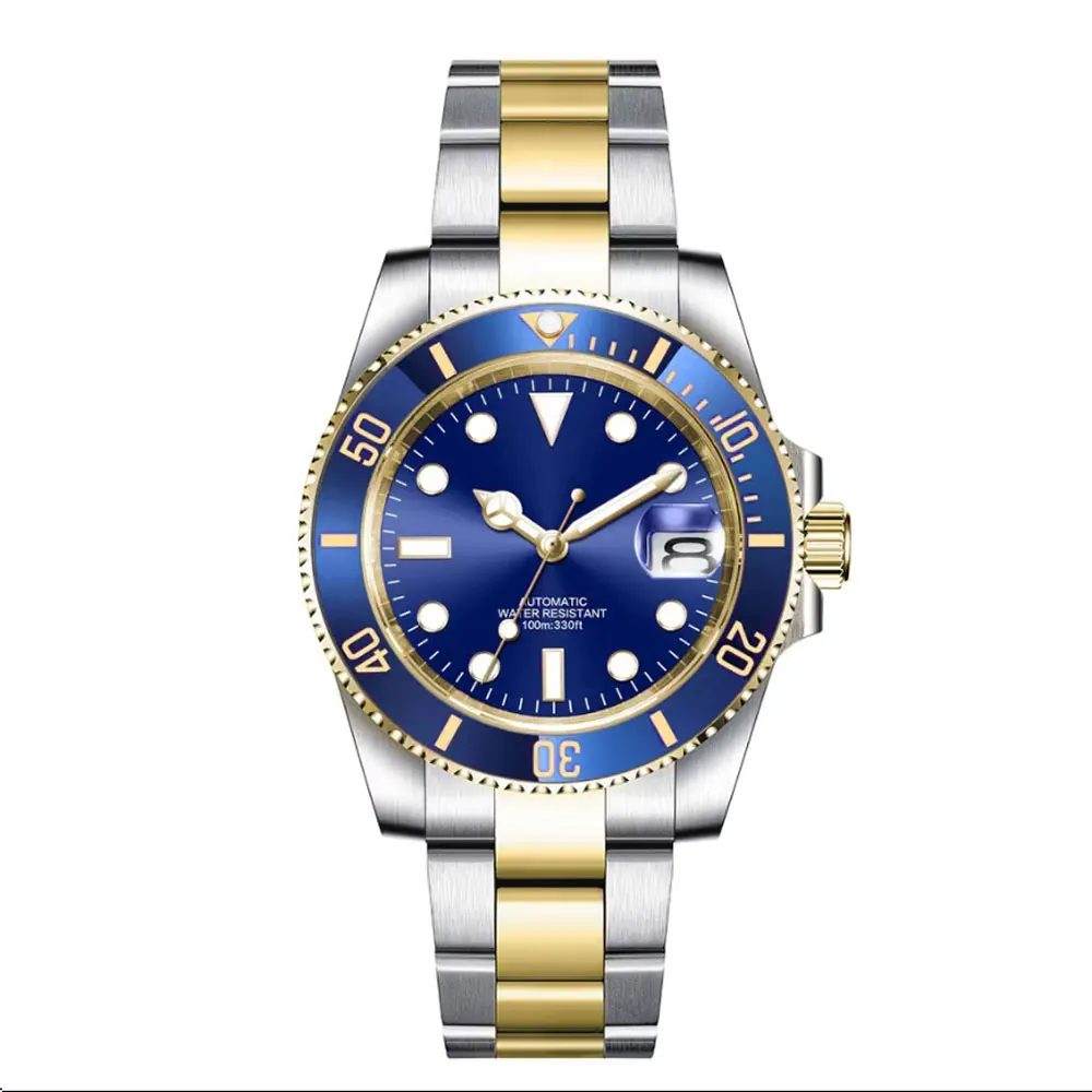 40mm Diving NH35 man watch Luminous MIYOTA 8215 Automatic Mechanical men watch Customized LOGO SUB Sapphire Crystal Wrist watch