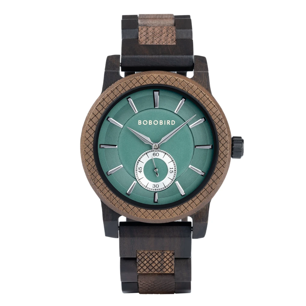 New BOBOBIRD Wood Watch Men's Watches Customized Name Back Case Text Casual Clock Quartz Wristwatch Wedding Watch Wood Box Gift