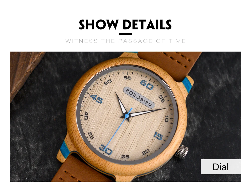 Couple Watch BOBO BIRD Wooden Simple Fashion Leather Wristwatch Men And Women Personality Timepiece Great Gift Reloj Luminous