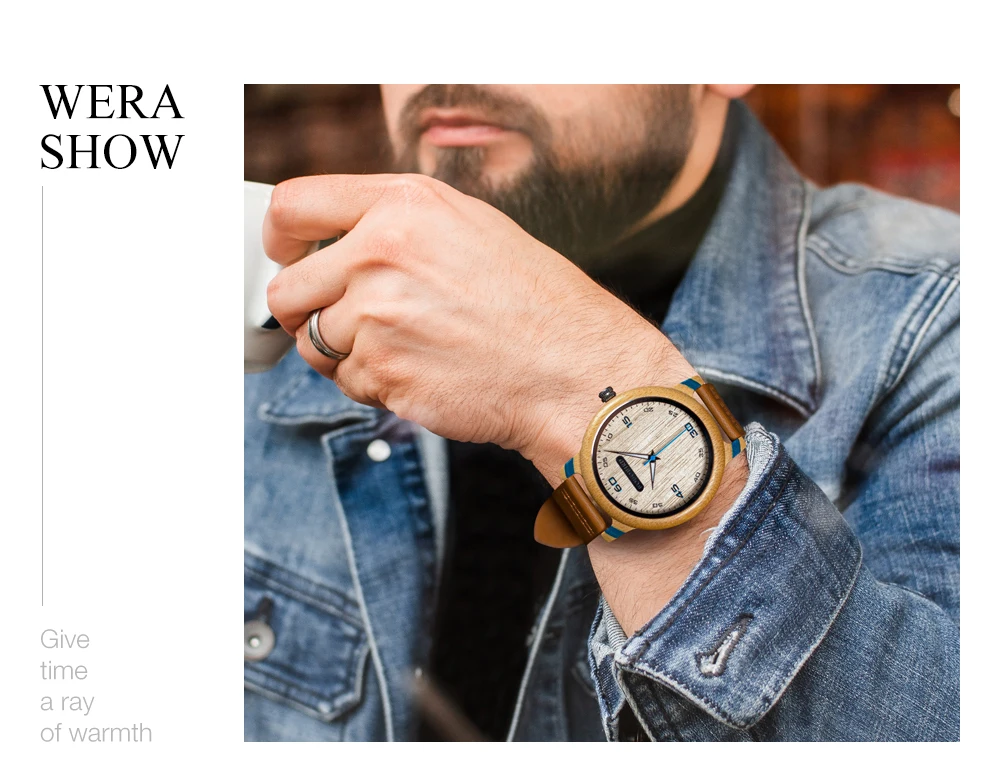 Couple Watch BOBO BIRD Wooden Simple Fashion Leather Wristwatch Men And Women Personality Timepiece Great Gift Reloj Luminous