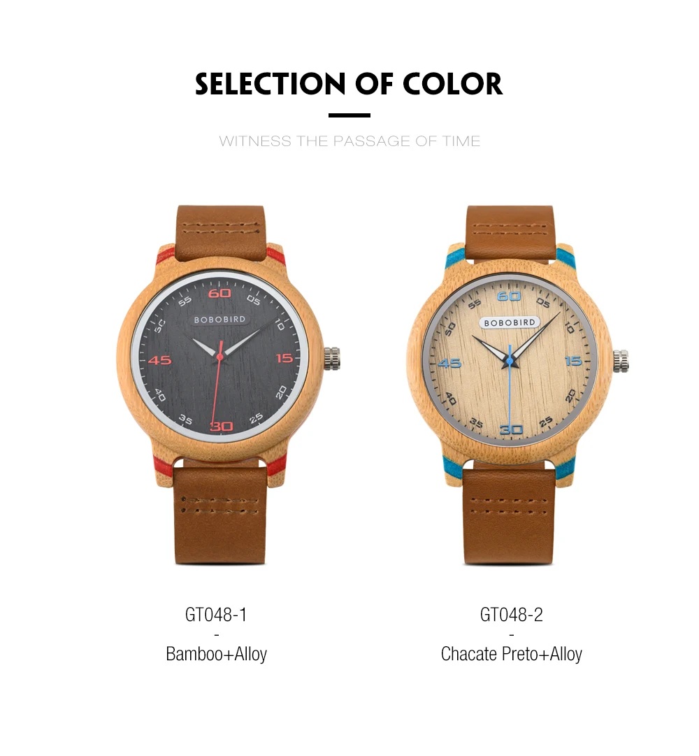Couple Watch BOBO BIRD Wooden Simple Fashion Leather Wristwatch Men And Women Personality Timepiece Great Gift Reloj Luminous