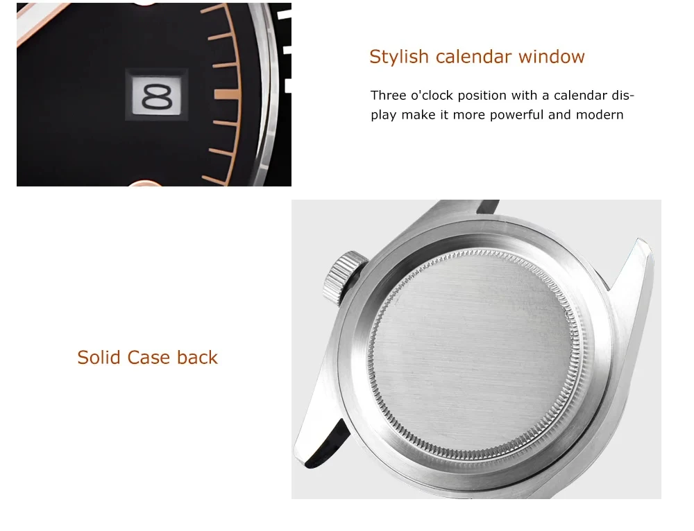 Custom Logo NH35 Movemen Luxury 41mm Biwan Business Men Watches Automatic Mechanical Date Diving Waterproof Glow Watch Corgeut