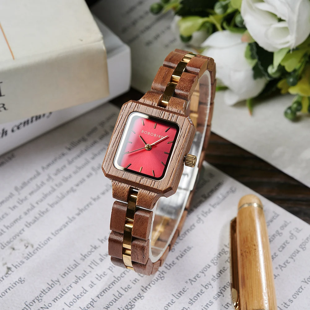 BOBO BIRD Navy Blue Couple Watches Top Luxry Brand Lover Wooden Quartz Wristwatch Personalized Engraved Reloj Mujer Dropshipping