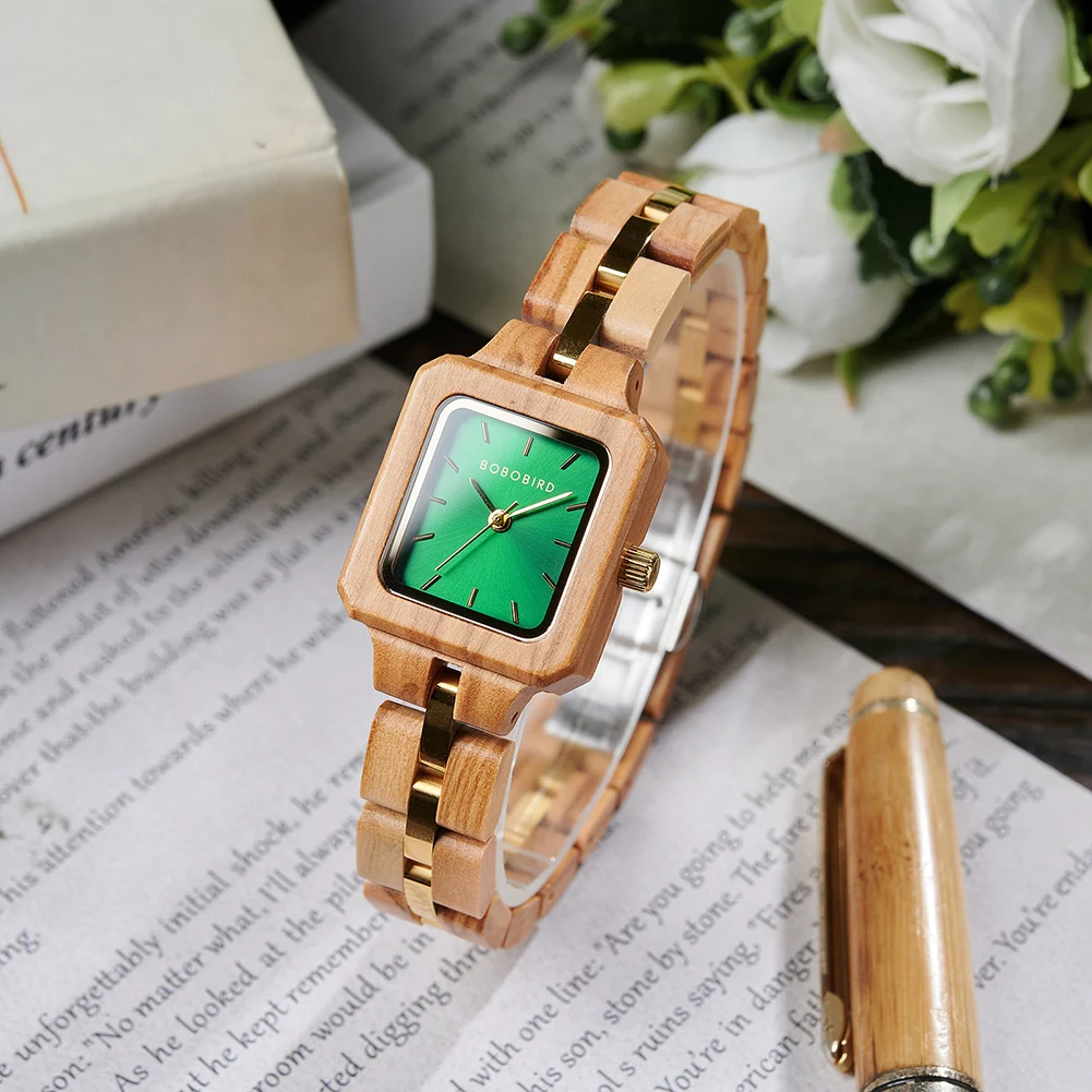BOBO BIRD Navy Blue Couple Watches Top Luxry Brand Lover Wooden Quartz Wristwatch Personalized Engraved Reloj Mujer Dropshipping