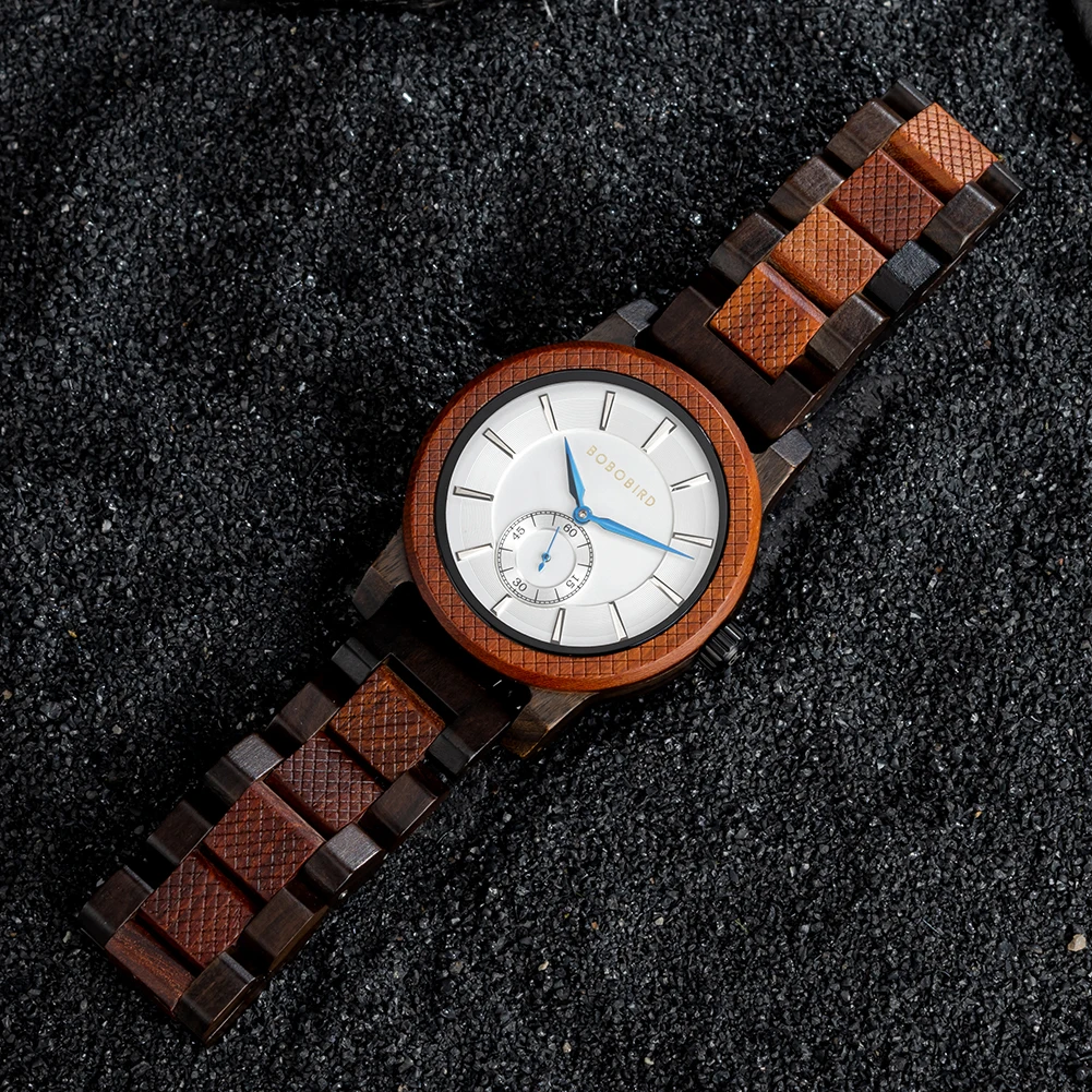 BOBO BIRD Navy Blue Couple Watches Top Luxry Brand Lover Wooden Quartz Wristwatch Personalized Engraved Reloj Mujer Dropshipping