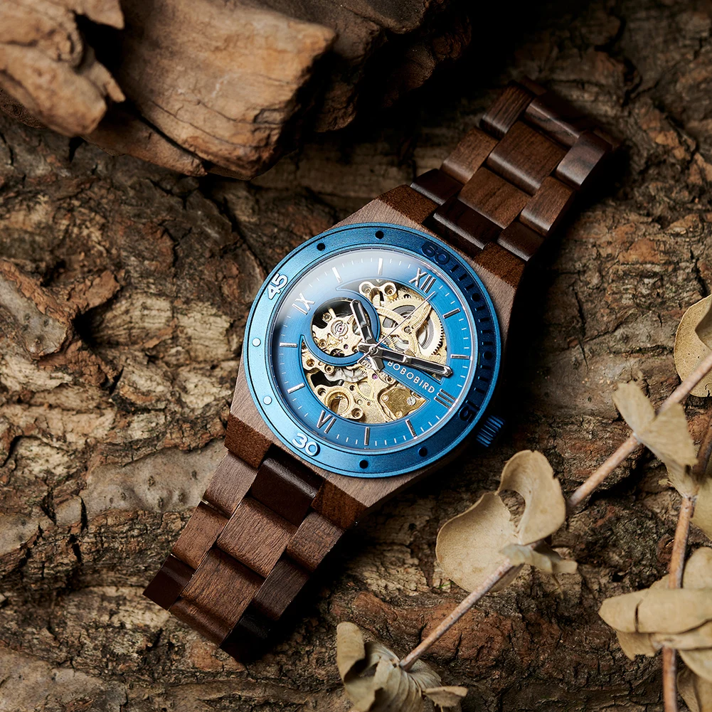 Luxury Fashion Men's Watches with Automatic Movement Mechanical Wrist Watches from BOBO BIRD the Hottest Gifts for Father's Day