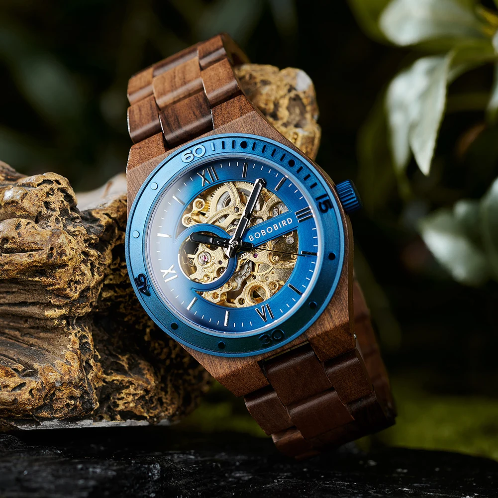 Luxury Fashion Men's Watches with Automatic Movement Mechanical Wrist Watches from BOBO BIRD the Hottest Gifts for Father's Day