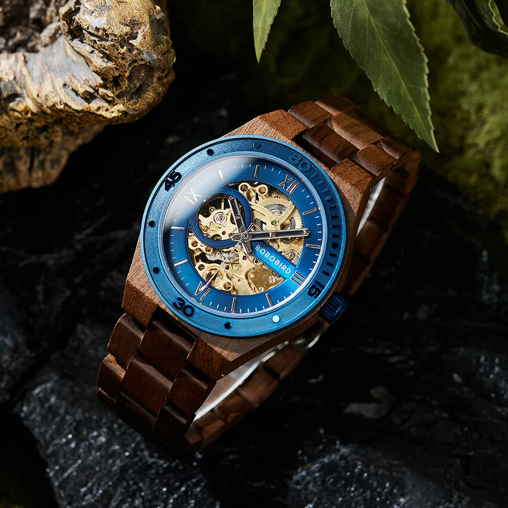 Luxury Fashion Men's Watches with Automatic Movement Mechanical Wrist Watches from BOBO BIRD the Hottest Gifts for Father's Day