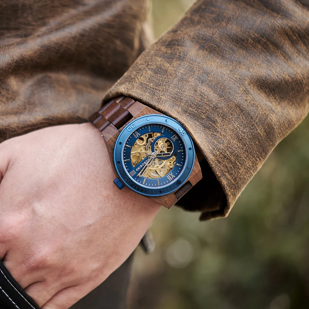 Luxury Fashion Men's Watches with Automatic Movement Mechanical Wrist Watches from BOBO BIRD the Hottest Gifts for Father's Day