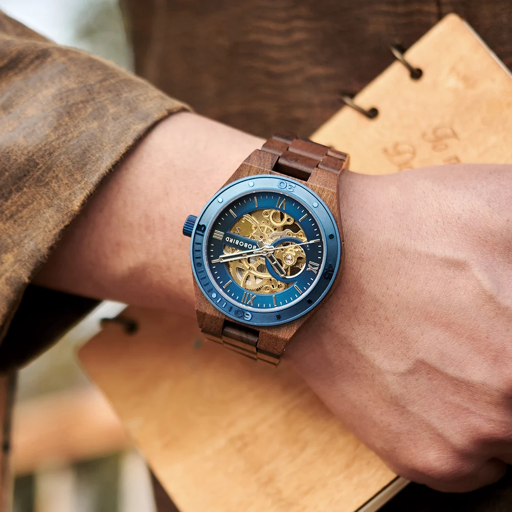 Luxury Fashion Men's Watches with Automatic Movement Mechanical Wrist Watches from BOBO BIRD the Hottest Gifts for Father's Day