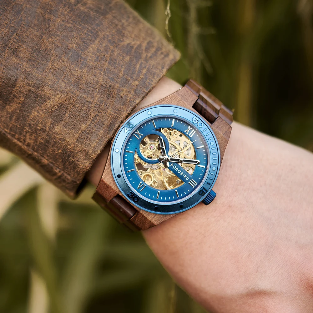 Luxury Fashion Men's Watches with Automatic Movement Mechanical Wrist Watches from BOBO BIRD the Hottest Gifts for Father's Day