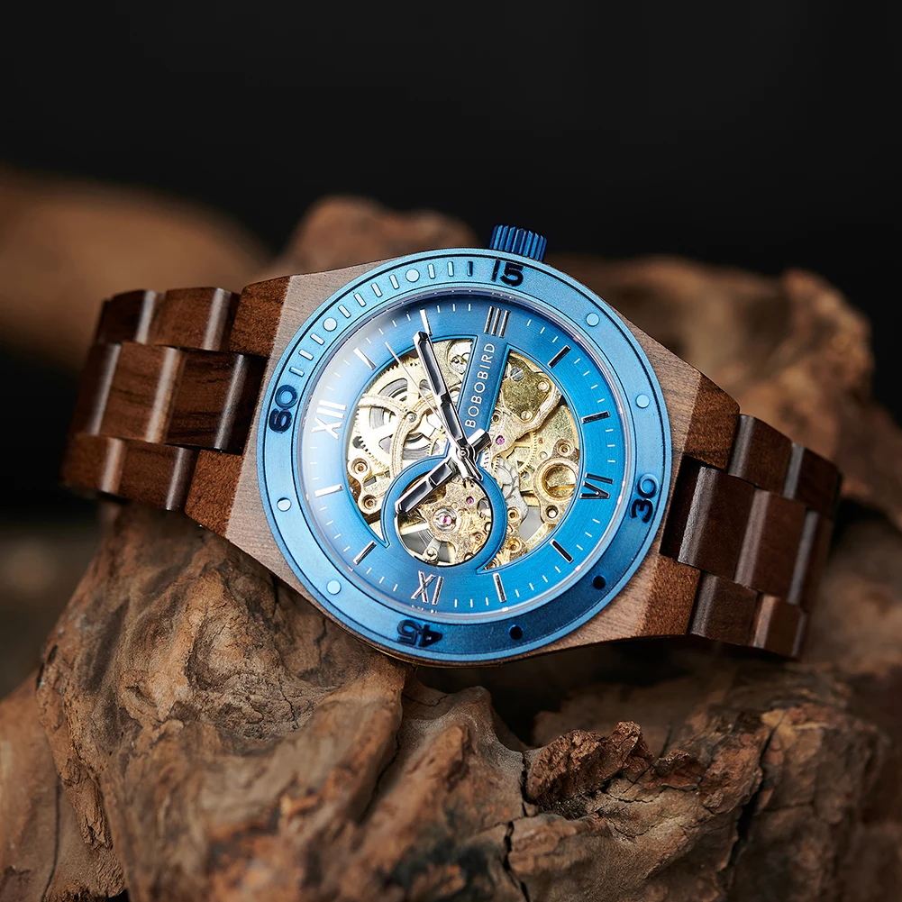 Luxury Fashion Men's Watches with Automatic Movement Mechanical Wrist Watches from BOBO BIRD the Hottest Gifts for Father's Day