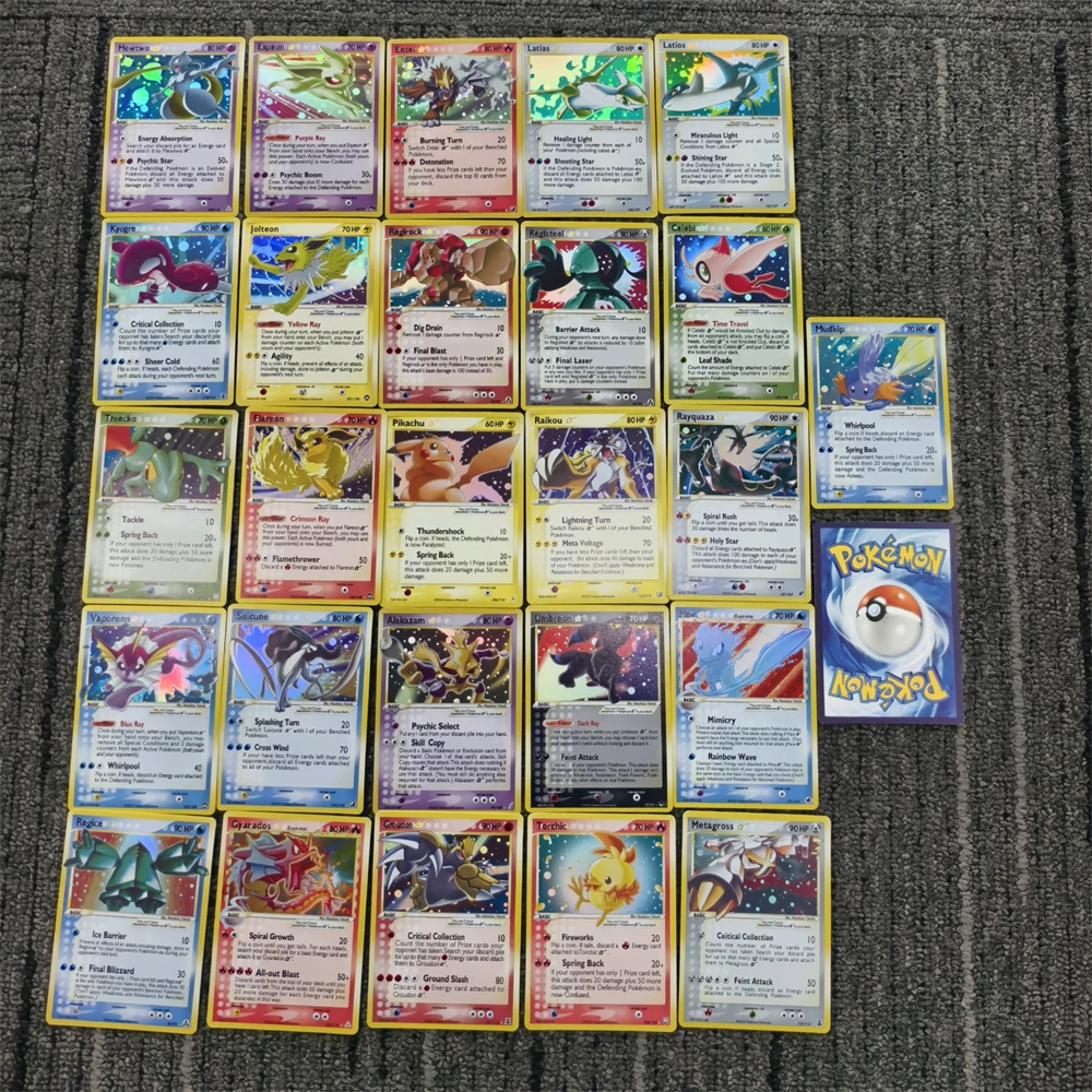 27pcs/set DIY Pocket black Charizards Mewtwo Latias Gyarados PTCG Game Replacement classic Cards Collection of Gifts TOYs