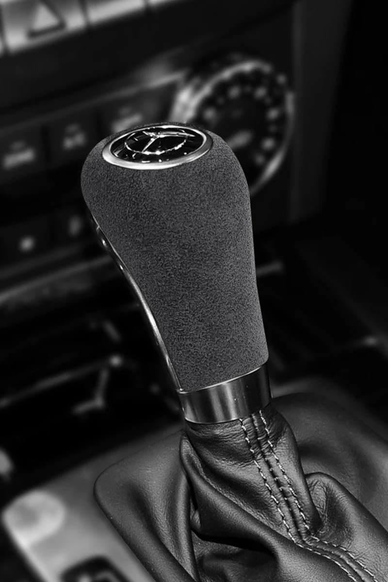 For Mercedes Benz W169 W203 W204 W211 W212 W461 W463 GLS X166 GLK X164 2009-2011 Italian Suede Overlay Gear Shift Knob Cover