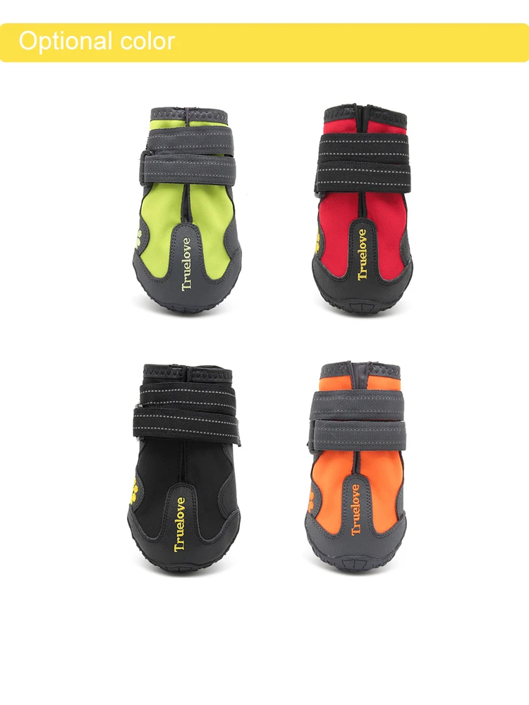 Truelove Pet Shoes Warm Snow Breathable Soft Strong Waterproof Reflective For Big Small Pet Sports Training Product TLS3961