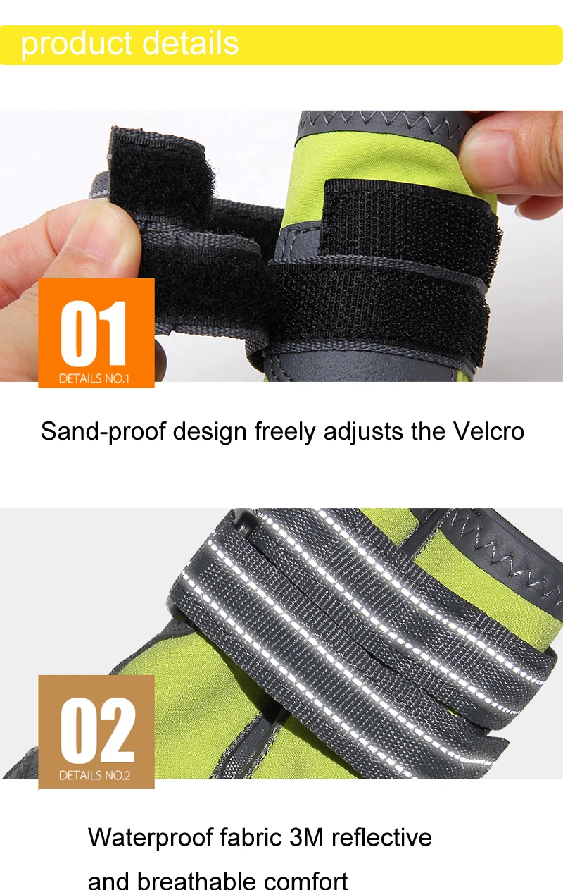 Truelove Pet Shoes Warm Snow Breathable Soft Strong Waterproof Reflective For Big Small Pet Sports Training Product TLS3961