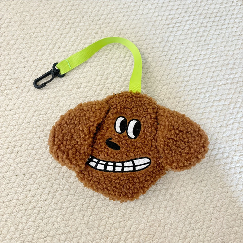 Plush Puppy Waste Bag Dispenser Outdoor Portable Dog Poop Holder Carrier Pet Clean Up Accessories
