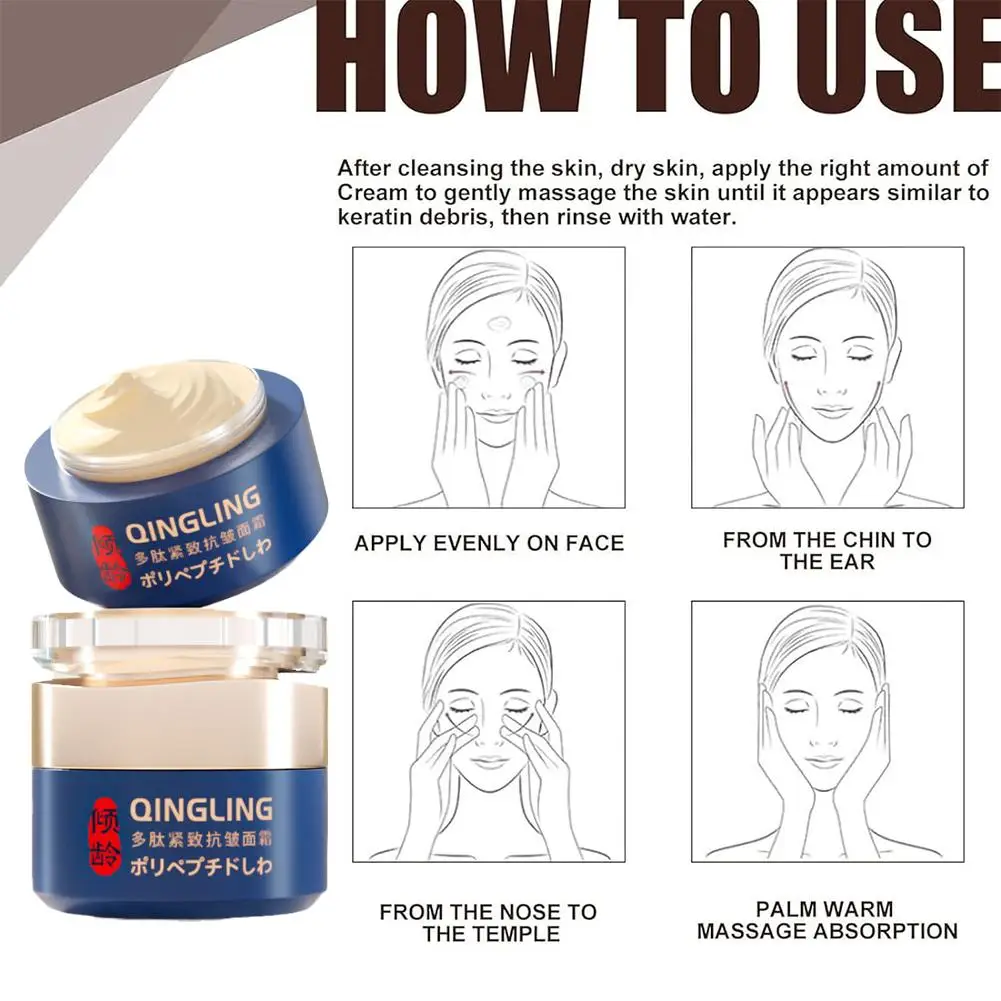 1/2pcs Japanese Qingling Wrinkle Removal Cream Retinol Anti-Wrinkle Firming Moisturizing Nourishing 50ml Anti-Aging Cream 50g