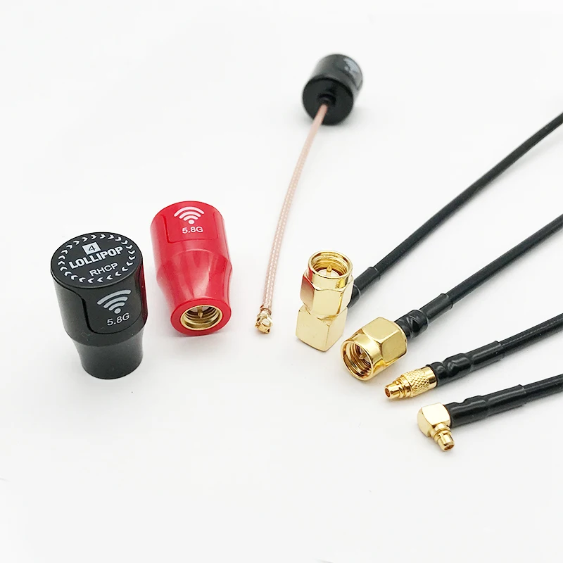 New Lollipop 4 Smaller and lighter 5.8G 2.5dBi Gain RHCP Antenna SMA RP-SMA MMCX UFL Connector For RC FPV Racing Drone Model